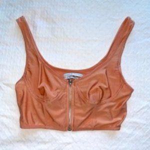 Urban Outfitters Coral Crop Top